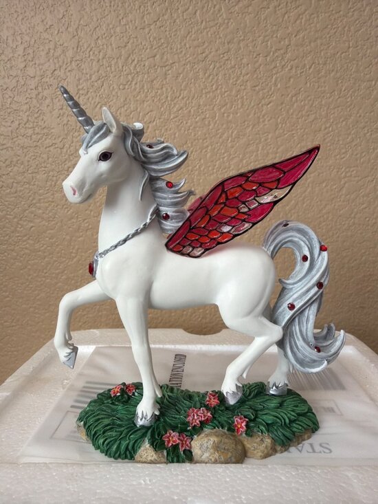 Hamilton Collection Other - Hamilton Collection Jeweled Reflections Ruby Regalia Unicorn w/Box & COA Vintage